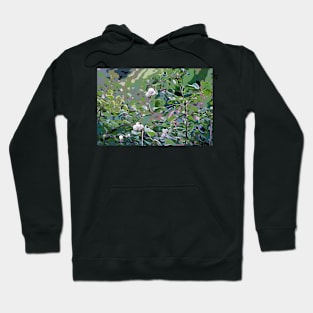 White Coastal Flower Hoodie